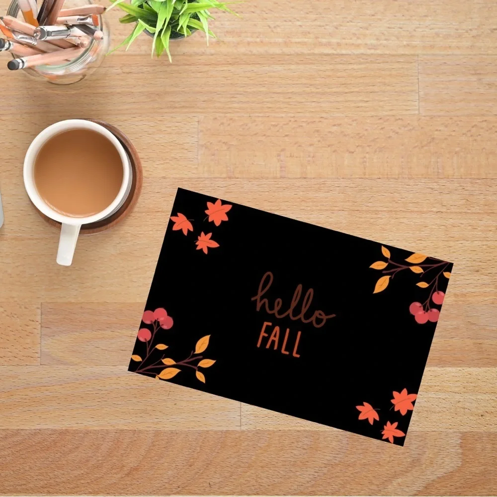 Set of 10 Fall Themed Cards